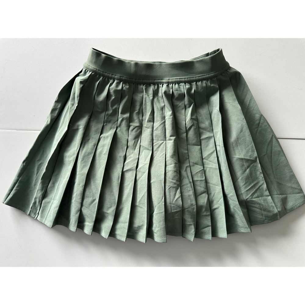 Lululemon Varsity Pleated Skirt Sage Green Tennis Skort LW8ALRS Size 2